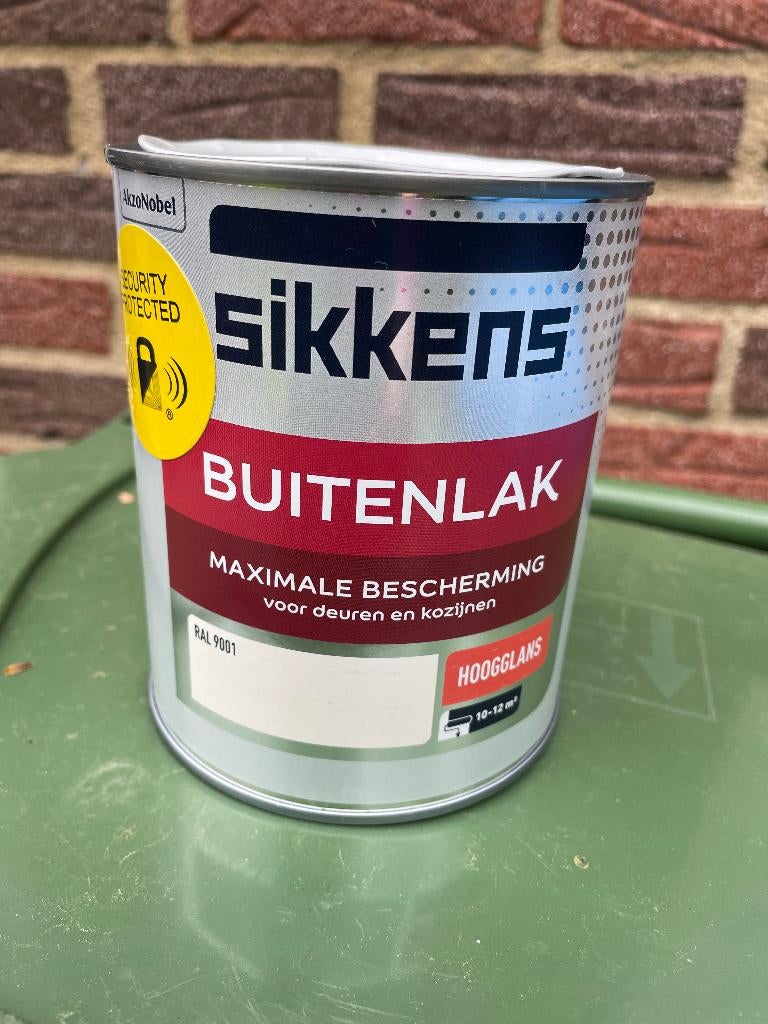 Verf , RAL 9001, wit, Sikkens, Ophalen, Zo goed als nieuw, Wit