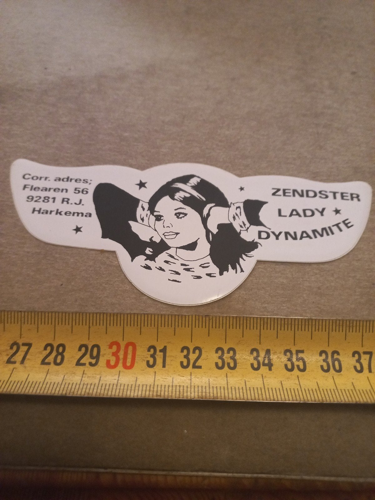 Zendster Lady Dynamite Sticker - Vintage Radio Item, Ophalen of Verzenden