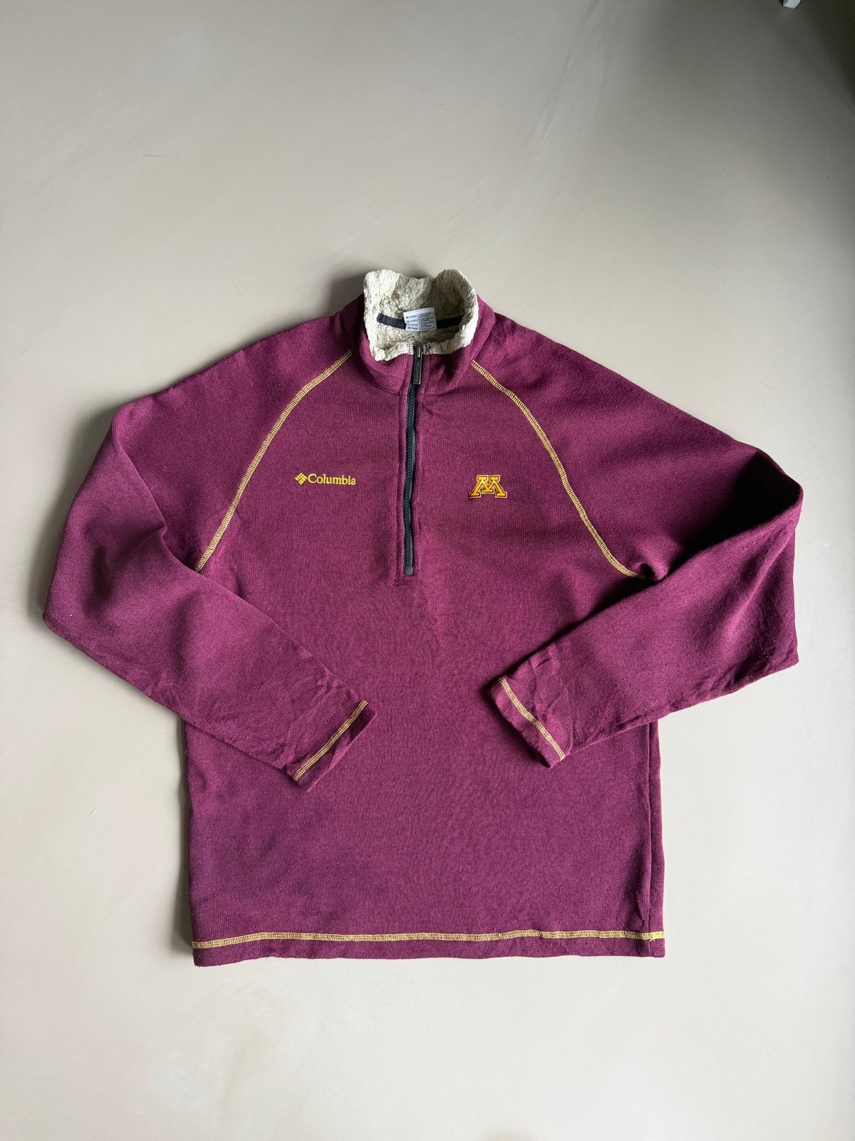 Vintage Columbia trui bordeauxrood maat M, Ophalen of Verzenden, Gedragen, Maat 52/54 (L), Overige kleuren