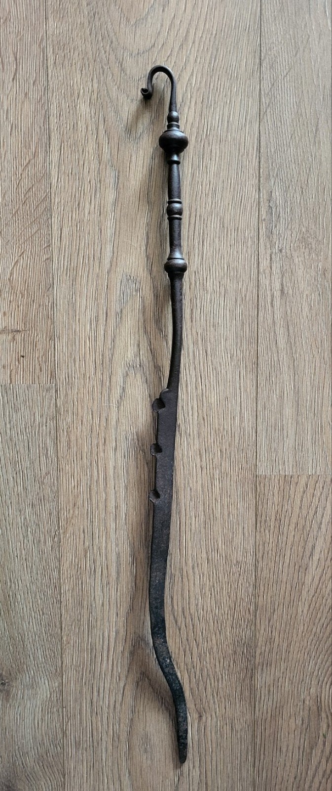 Oude ijzeren kachelpook, Ophalen of Verzenden