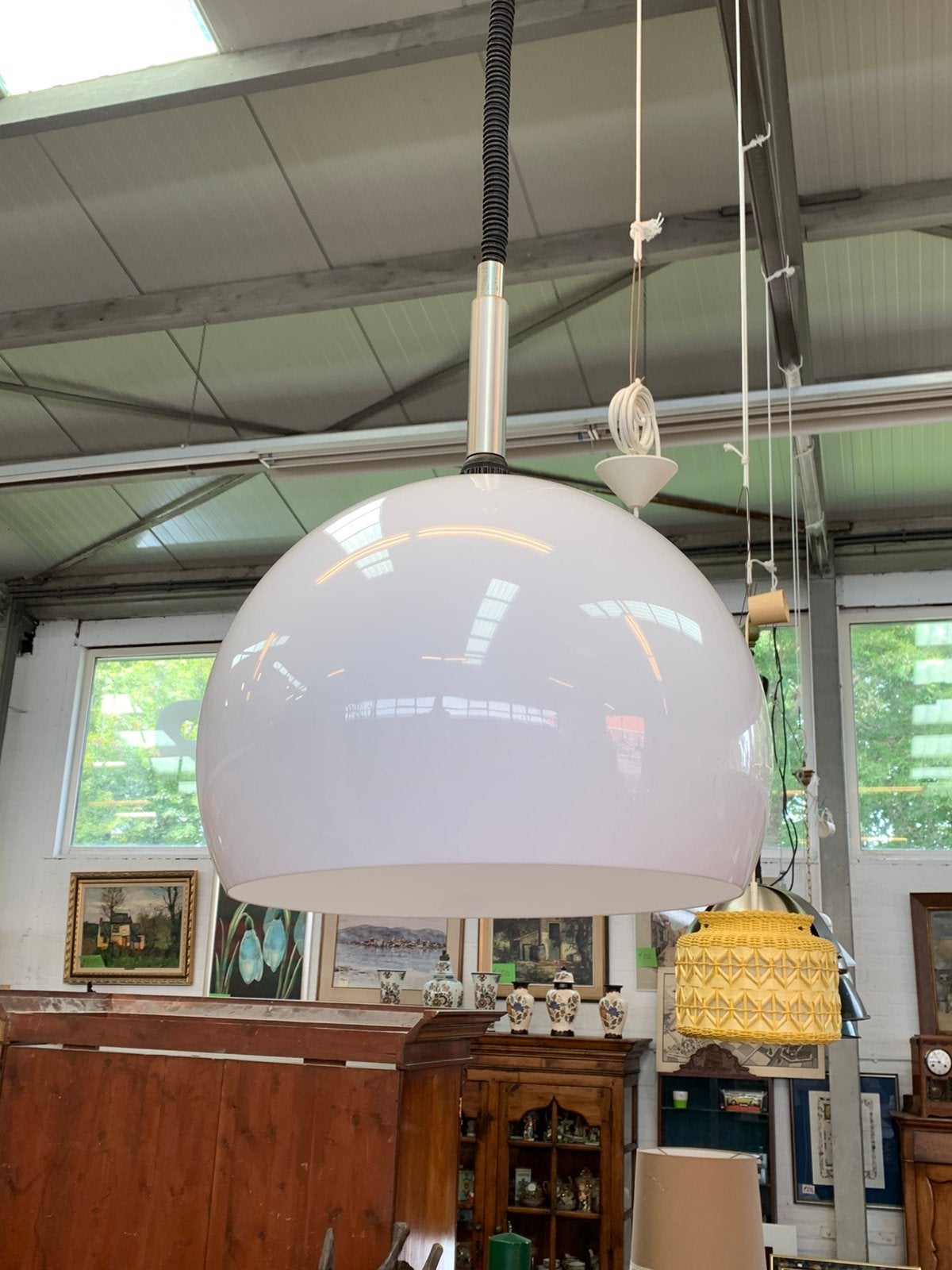 Lamp vintage Dijkstra Raak Amsterdam hanglamp jaren 70., Huis en Inrichting, Lampen | Hanglampen, Ophalen of Verzenden, Zo goed als nieuw