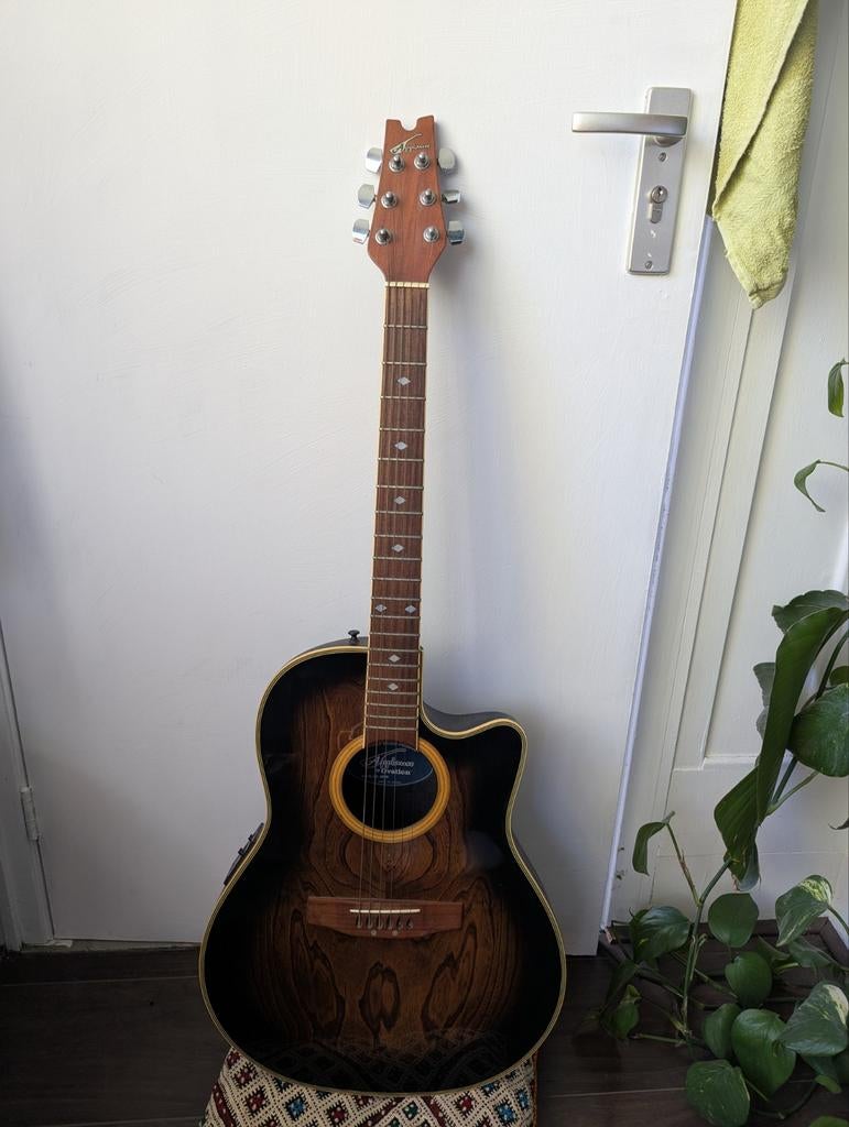 Applause by Ovation AE38 gitaar met tas, Ophalen of Verzenden