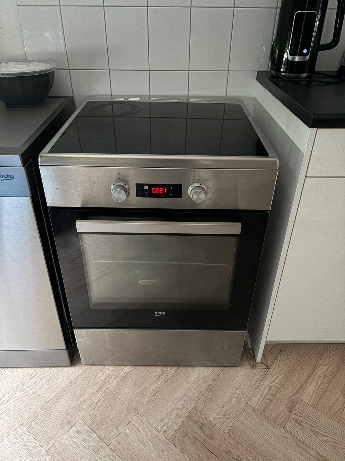 Beko inductie fornuis, Ophalen, Gebruikt, 3 kookzones of minder, Inductie