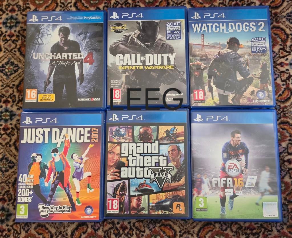 Lege PS4 gamehoesjes - Diverse titels, Spelcomputers en Games, Games | Nintendo Wii U, Ophalen of Verzenden, Gebruikt