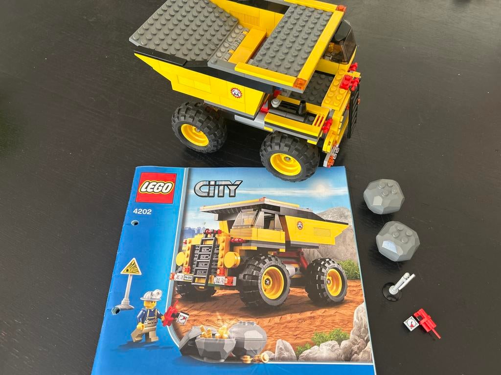 Lego City 4202 Mijnbouw Vrachtwagen met Instructies, Lego, Ophalen of Verzenden, Compleet, Complete set