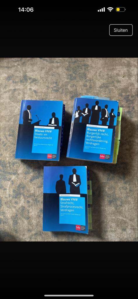 Wetboeken: Strafrecht, Burgerlijk, Staats- en Bestuursrecht, Ophalen of Verzenden, Gamma, Gelezen, WO