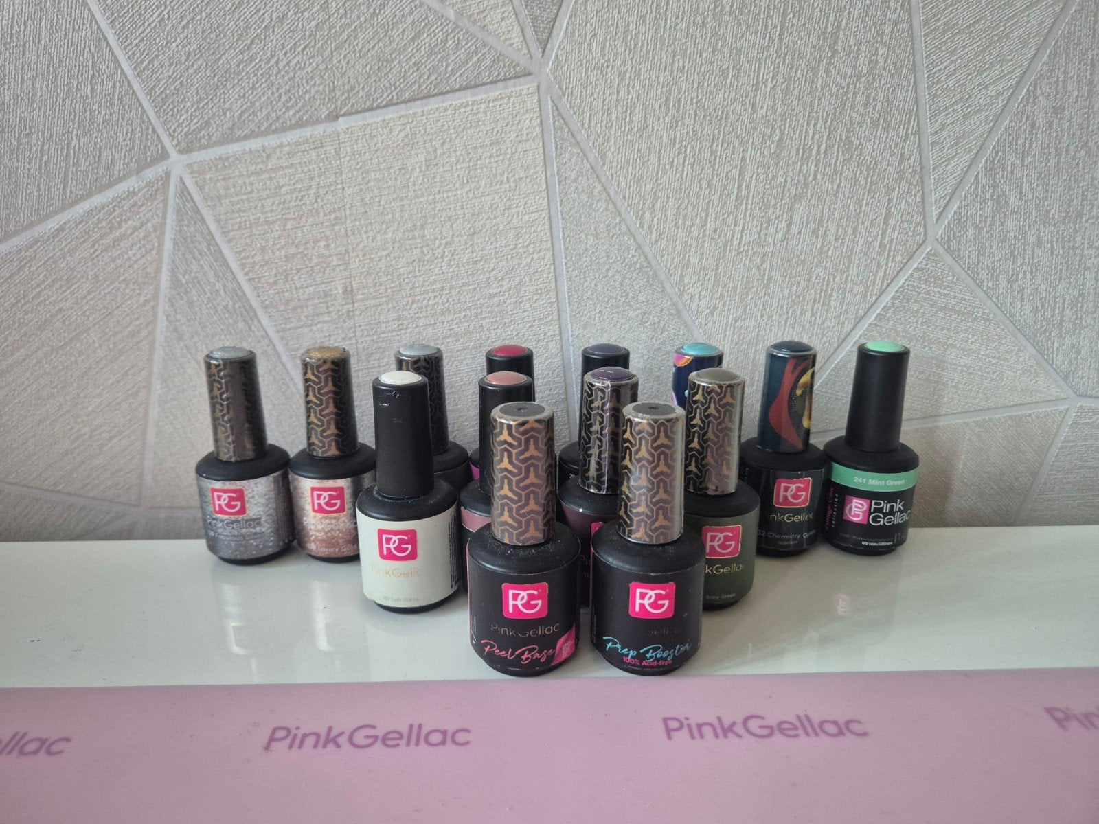 Set pink gellac, Ophalen of Verzenden, Zo goed als nieuw, Handen en Nagels