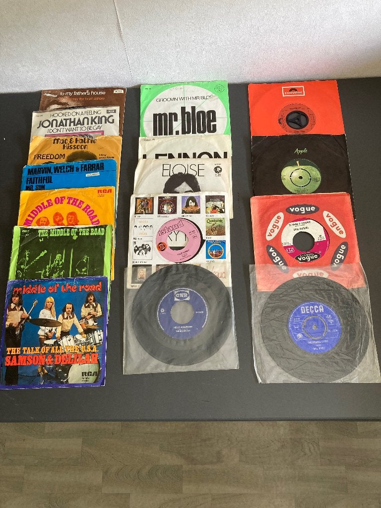 Vinyl EP Lennon, Harrison, Middle of the road, Scorpions e.a, Gebruikt, 7 inch, Ophalen of Verzenden, Pop