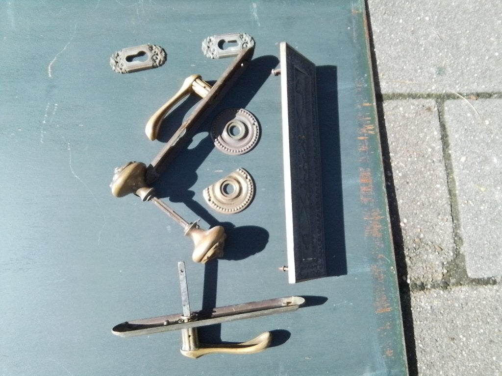 nostalgisch deurbeslag, Ophalen of Verzenden, Gebruikt, Koper of Messing, Overige typen