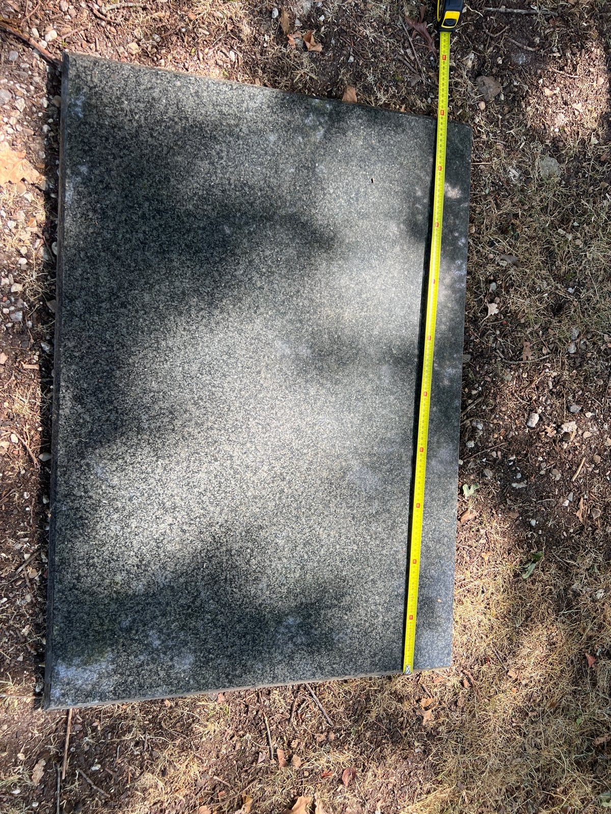 Granieten plaat, donkergrijs, 100x70x1,9cm, Tuin en Terras, Ophalen, Gebruikt, Graniet, Overige typen