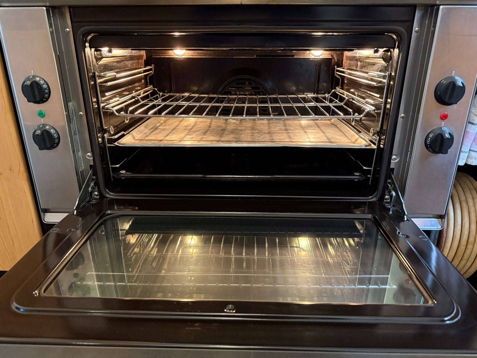 Pelgrim OKW 999 90 cm  Hetelucht Oven - Goed Werkend, Ophalen, Gebruikt, Oven, 60 cm of meer