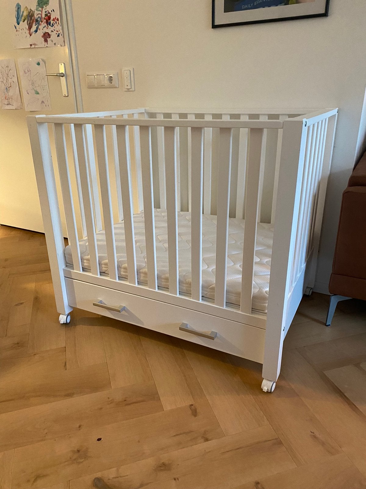 Box Casper wit inclusief matras, Ophalen, Zo goed als nieuw