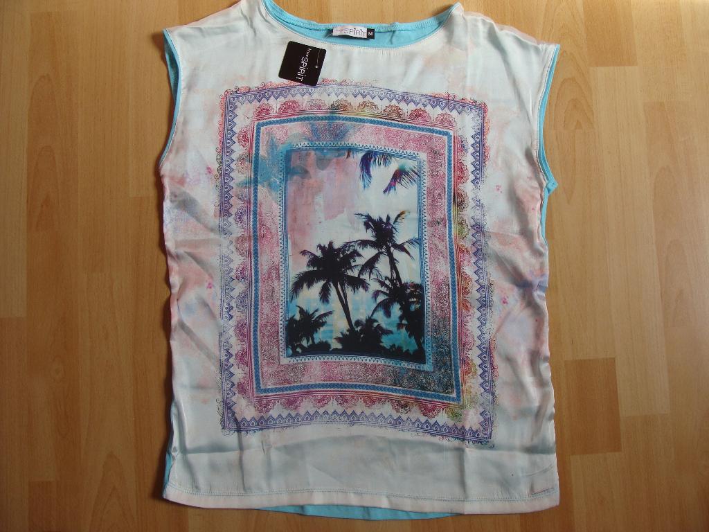 Blauw voile t-shirt *Nieuw*, Maat 38/40 (M), Blauw, Nieuw, Ophalen of Verzenden