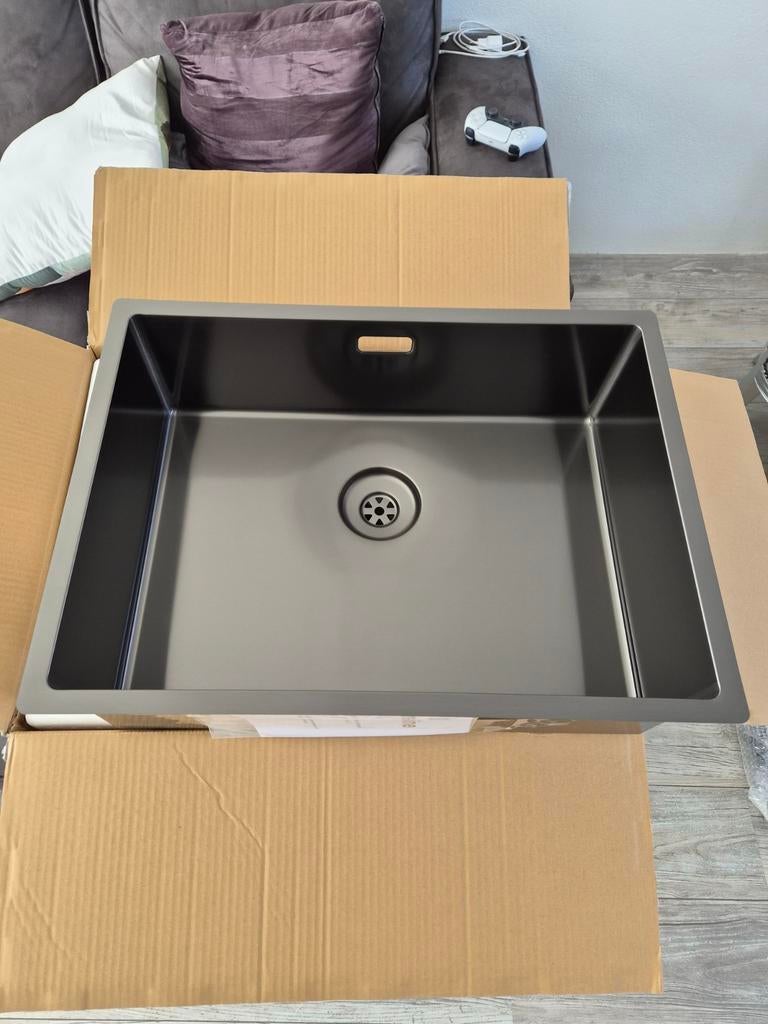 Lorraine 55SP-GunMetal spoelbak - Nieuw in doos, Ophalen, Overige typen, Nieuw, Grijs