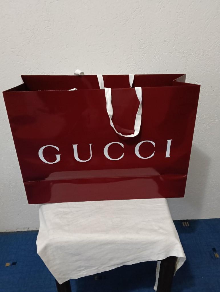 XXL Gucci winkeltas 65x47x22 cm, Ophalen, Zo goed als nieuw, Rood