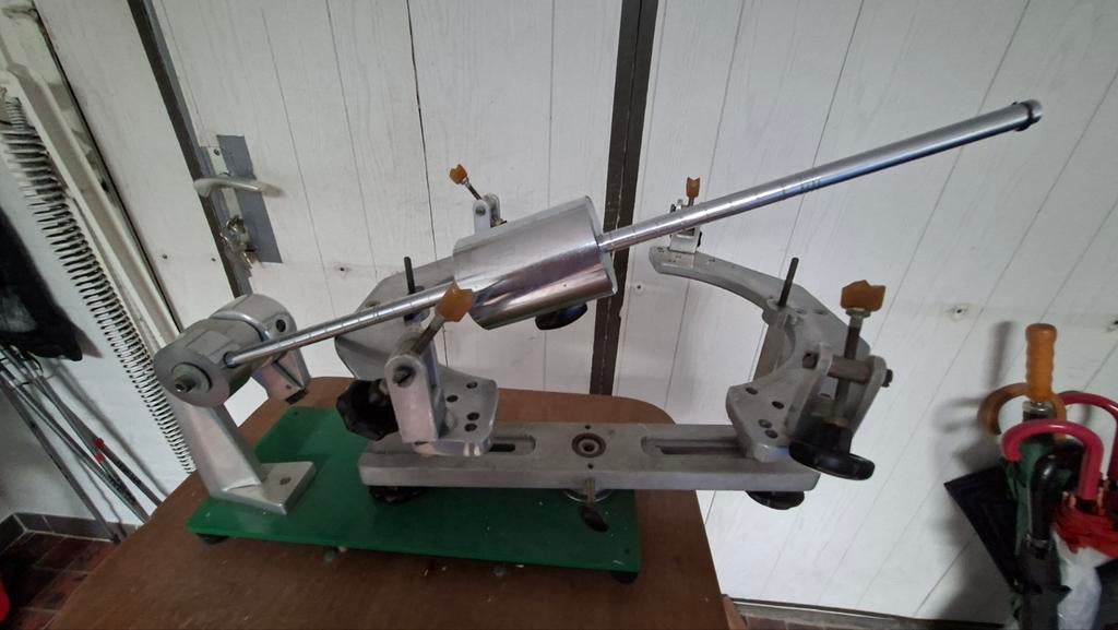 Bespanapparaat voor tennisrackets, Sport en Fitness, Tennis, Ophalen, Gebruikt, Racket, Overige merken