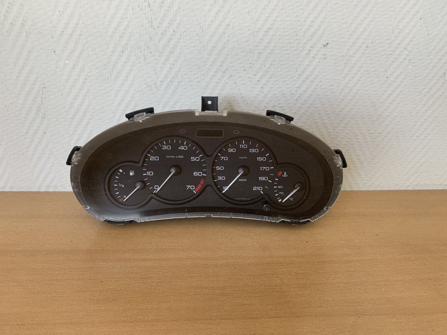 kilometerteller peugeot 206 2 stekkers 9643401280 '98 - '02, Auto-onderdelen, Gebruikt, -, -, Ophalen of Verzenden