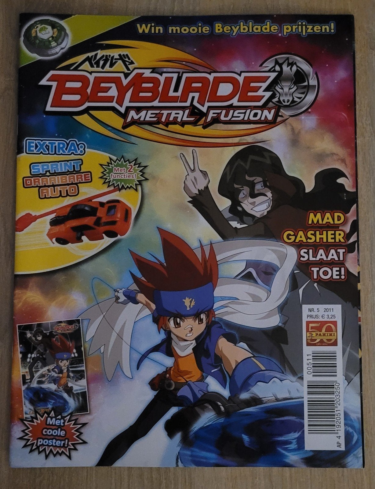 Beyblade Metal Fusion Magazine (Nederlandstalig) Nr.5, 2011, Eén comic, Uitgever: Panini, Ophalen of Verzenden, Zo goed als nieuw