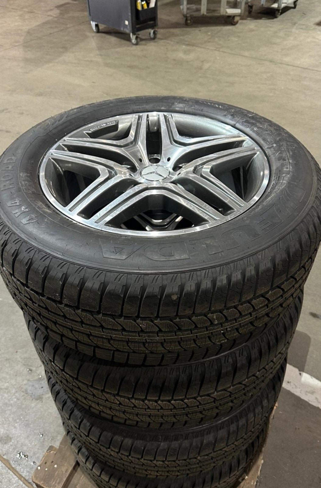 20 inch AMG velgen met Fulda banden voor Mercedes G-klasse, Ophalen, Gebruikt, 275 mm, Banden en Velgen