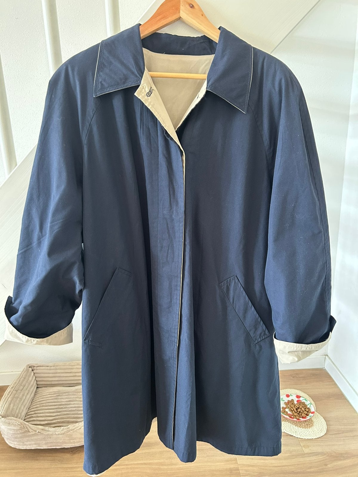 Vintage jas maat M, Ophalen of Verzenden, Zo goed als nieuw, Maat 38/40 (M), Beige