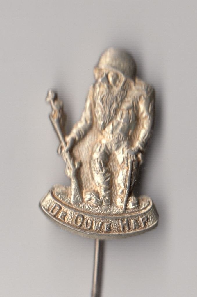 De Ouwe Hap Veteraan Leger speldje, Verzamelen, Niet vindbaar, Niet vindbaar, Nederland, Embleem of Badge