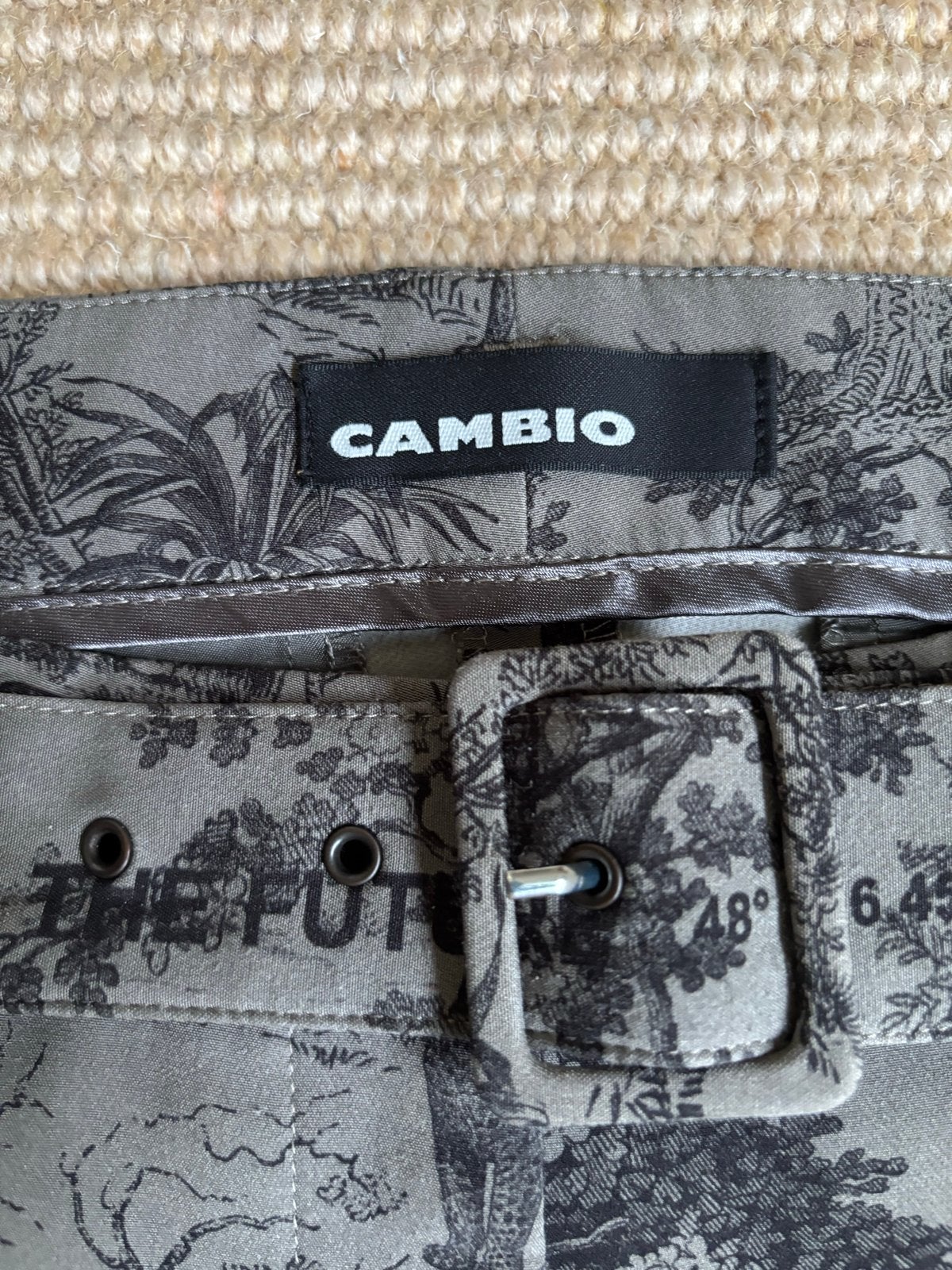 Cambio dames broek met jungle print - Maat 38/40 (M), Ophalen of Verzenden, Zo goed als nieuw, Maat 38/40 (M), Lang