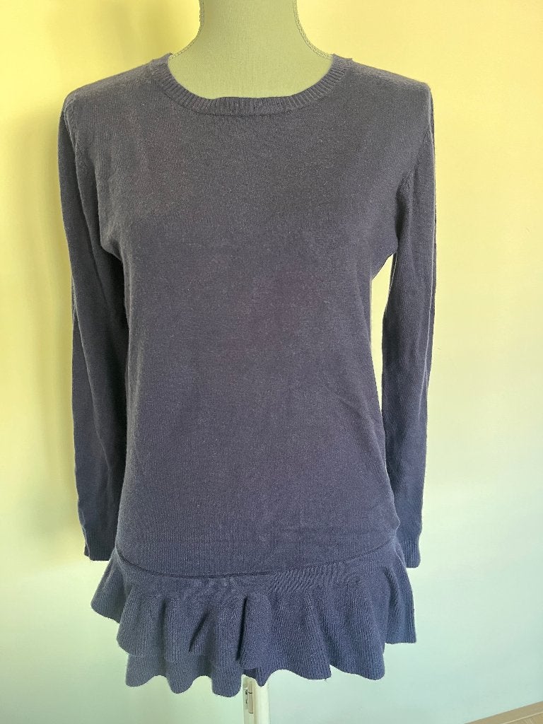 Donkerblauw merino/cashmere wollen trui -  Kate, Kleding | Dames, Blauw, Maat 46/48 (XL) of groter, Kate, Ophalen of Verzenden