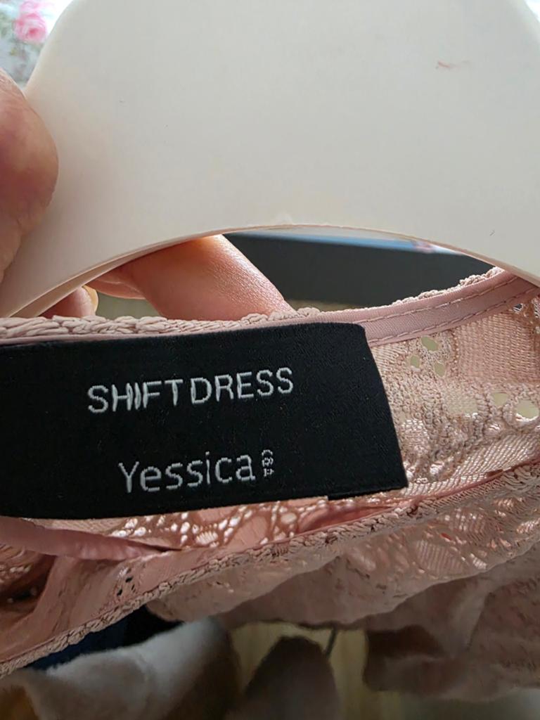 Yessica Shift Dress - Roze Kant, Maat 38/40 (M), Yessica, Nieuw, Ophalen of Verzenden