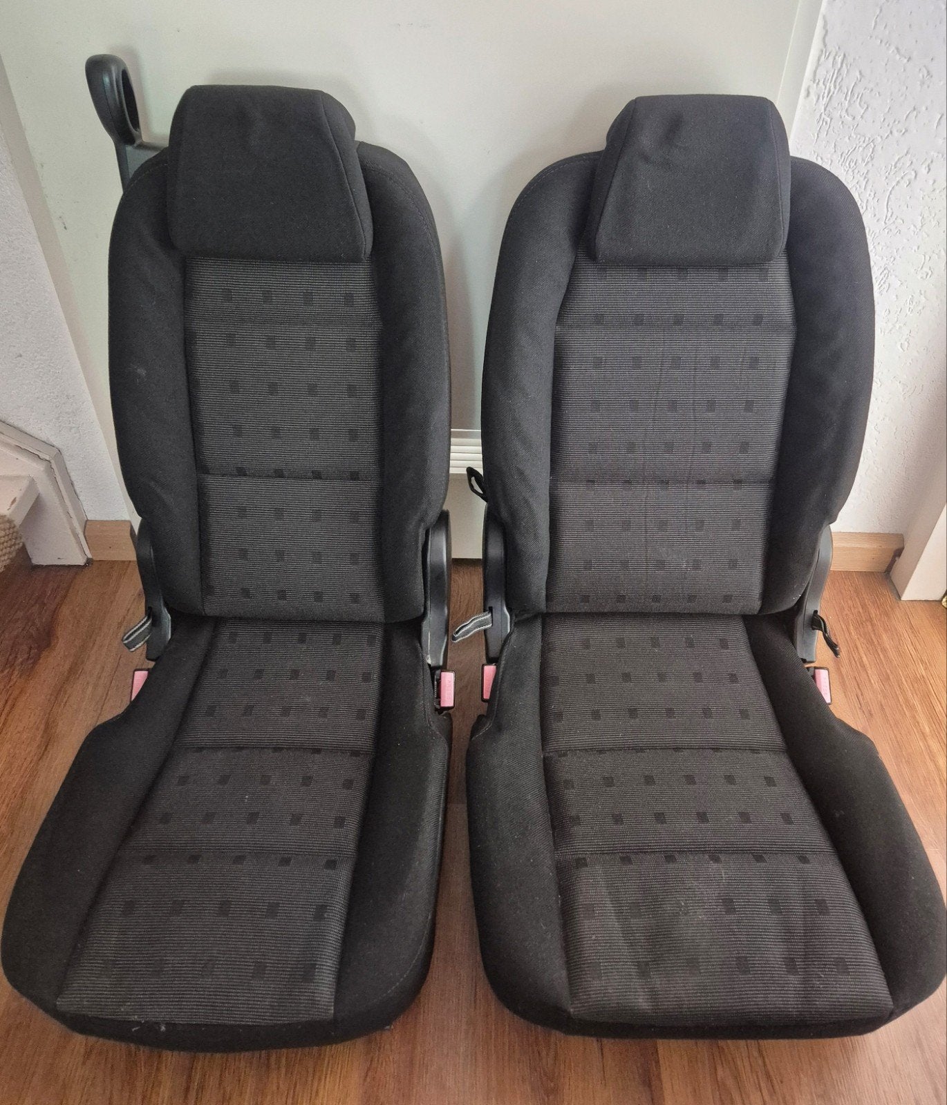 Set van 2 autostoelen voor bijv peugeot 307 sw - Zwart stoff, Ophalen, Gebruikt, Universele onderdelen