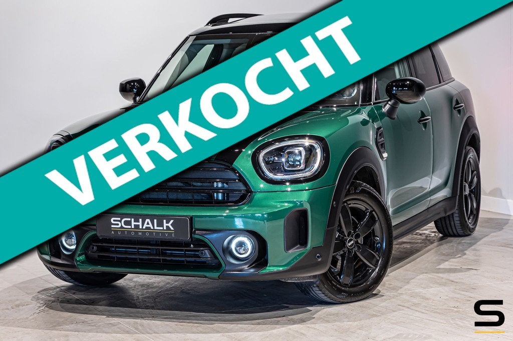 Mini Mini Countryman 1.5 Cooper Essential|Pano|H&K|Full|1eig, 136 pk, Zwart, Countryman, Leder en Stof