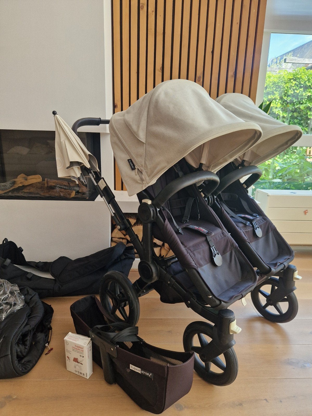 TE KOOP: Mooie Bugaboo Donkey Duo + veel accessoires – €600, Ophalen, Gebruikt, Bugaboo