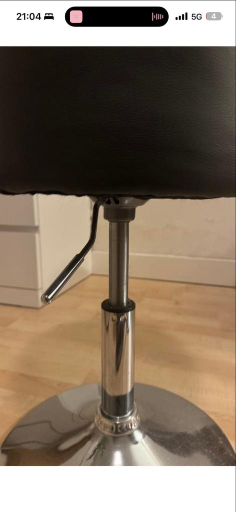 Verstelbare barkrukken / toilettafel krukken (2 stuks), Ophalen, Gebruikt, In hoogte verstelbaar, 60 tot 90 cm