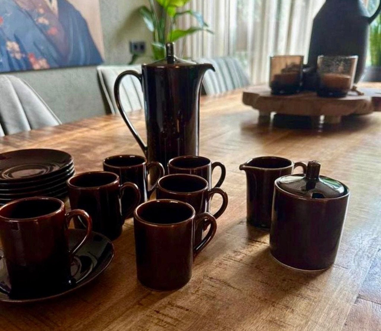 Vintage Royal Sphinx koffieservies, Ophalen
