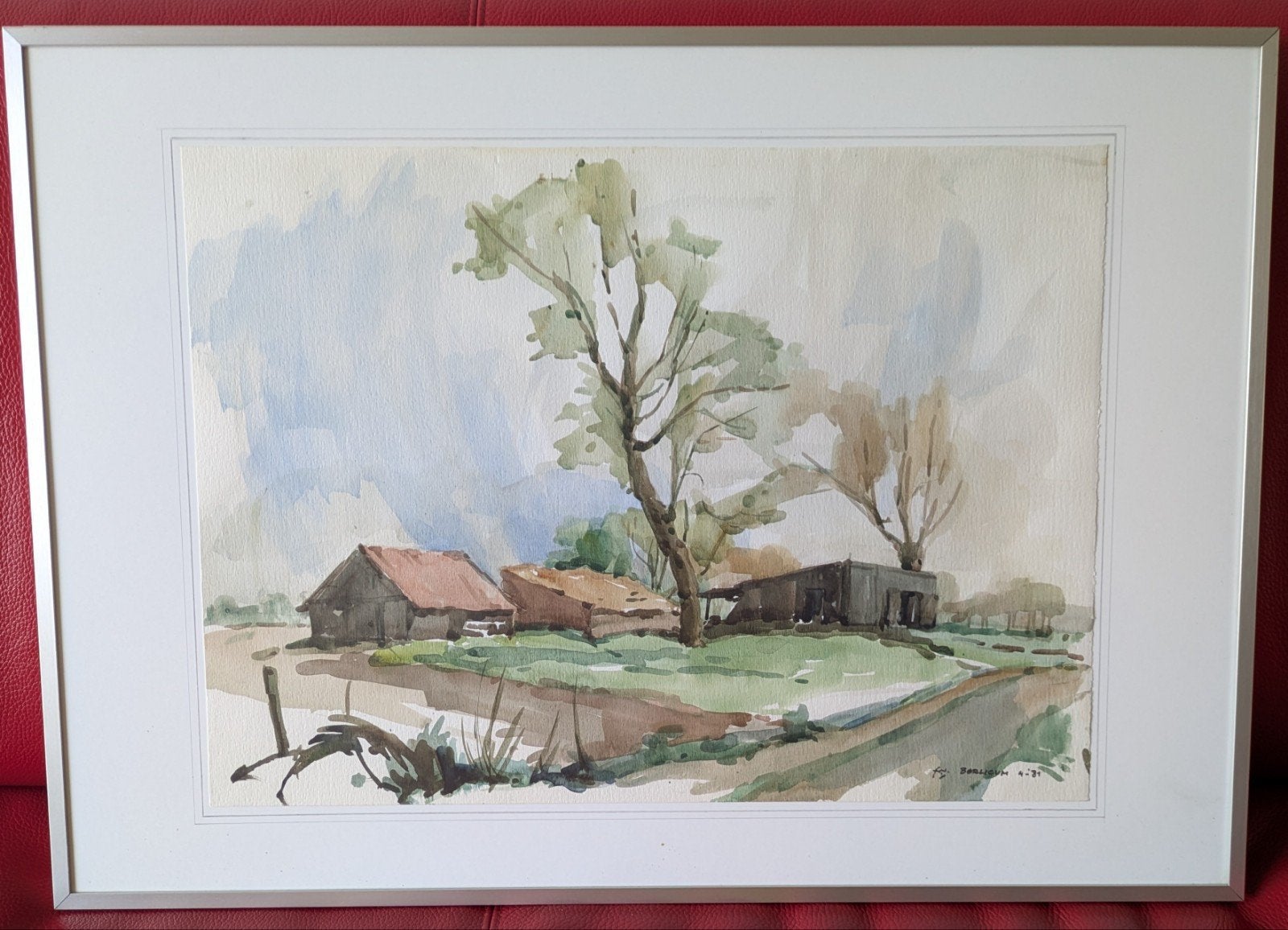 Aquarel van frater Vincenzo de Kok (1911-1997), Ophalen