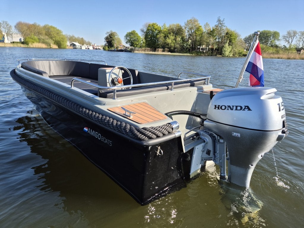 Amigo 435 comfort sloep | Honda 15PK 4 takt | vaarklaar, Watersport en Boten, Overige merken, Overige brandstoffen, Amigo, Info@botenfabriek.nl