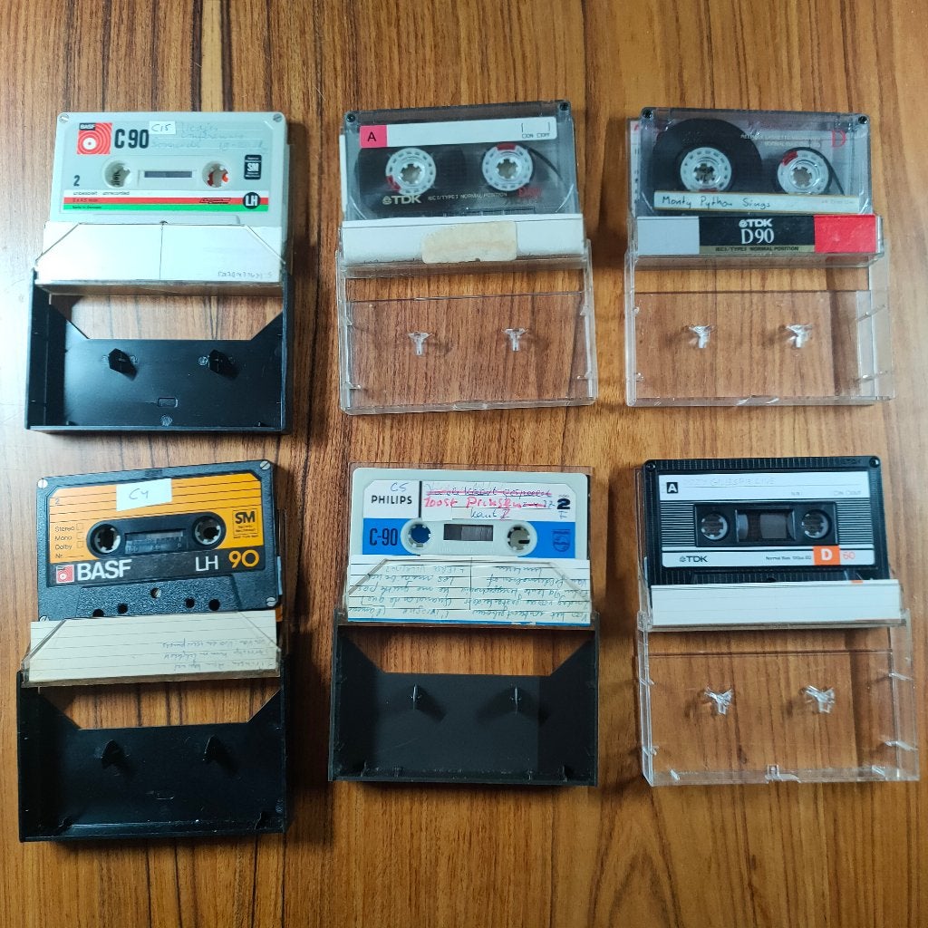 Vintage Type I Cassettes Mix BASF Philips TDK, Ophalen of Verzenden, Gebruikt, Overige genres, 2 t/m 25 bandjes