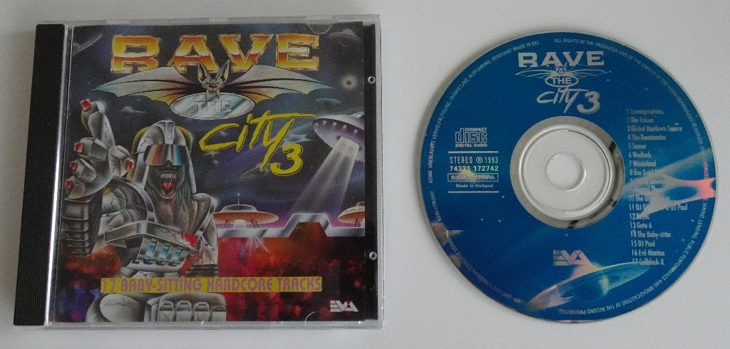 Rave The City 3 --- Hardcore / Gabber CD uit 1993, Ophalen, Zo goed als nieuw