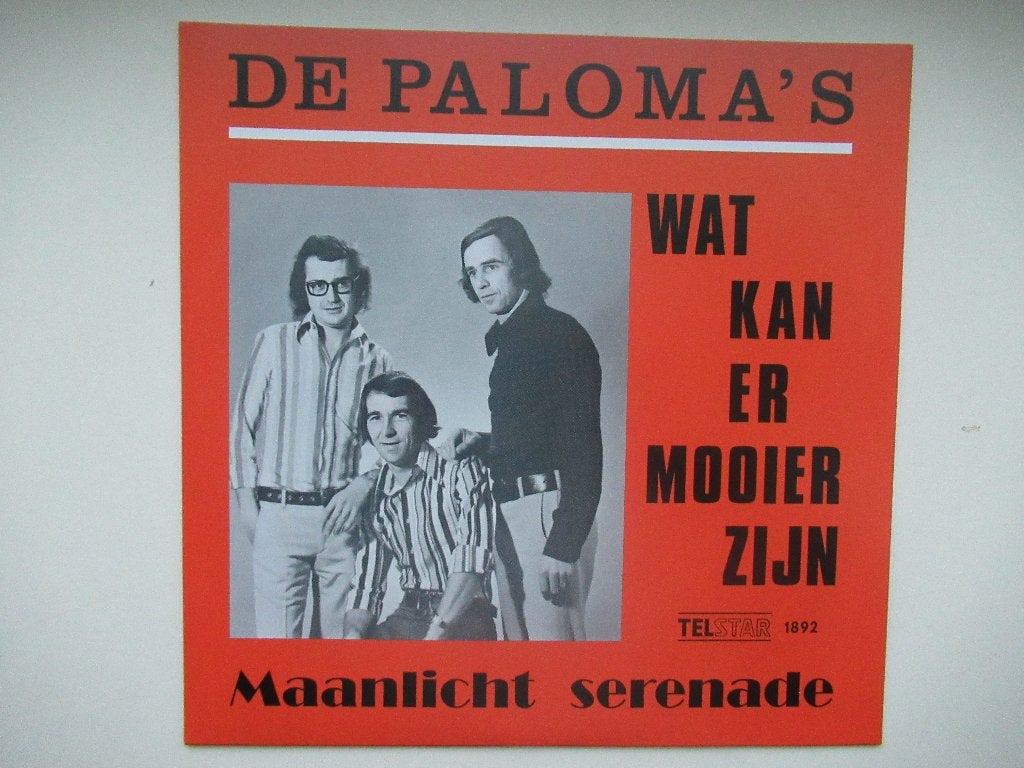 DE PALOMA'S # MAANLICHT SERENADE/WAT KAN ER MOOIER ZIJN, 7 inch, Ophalen of Verzenden, Levenslied of Smartlap, Beschermende buitenhoes