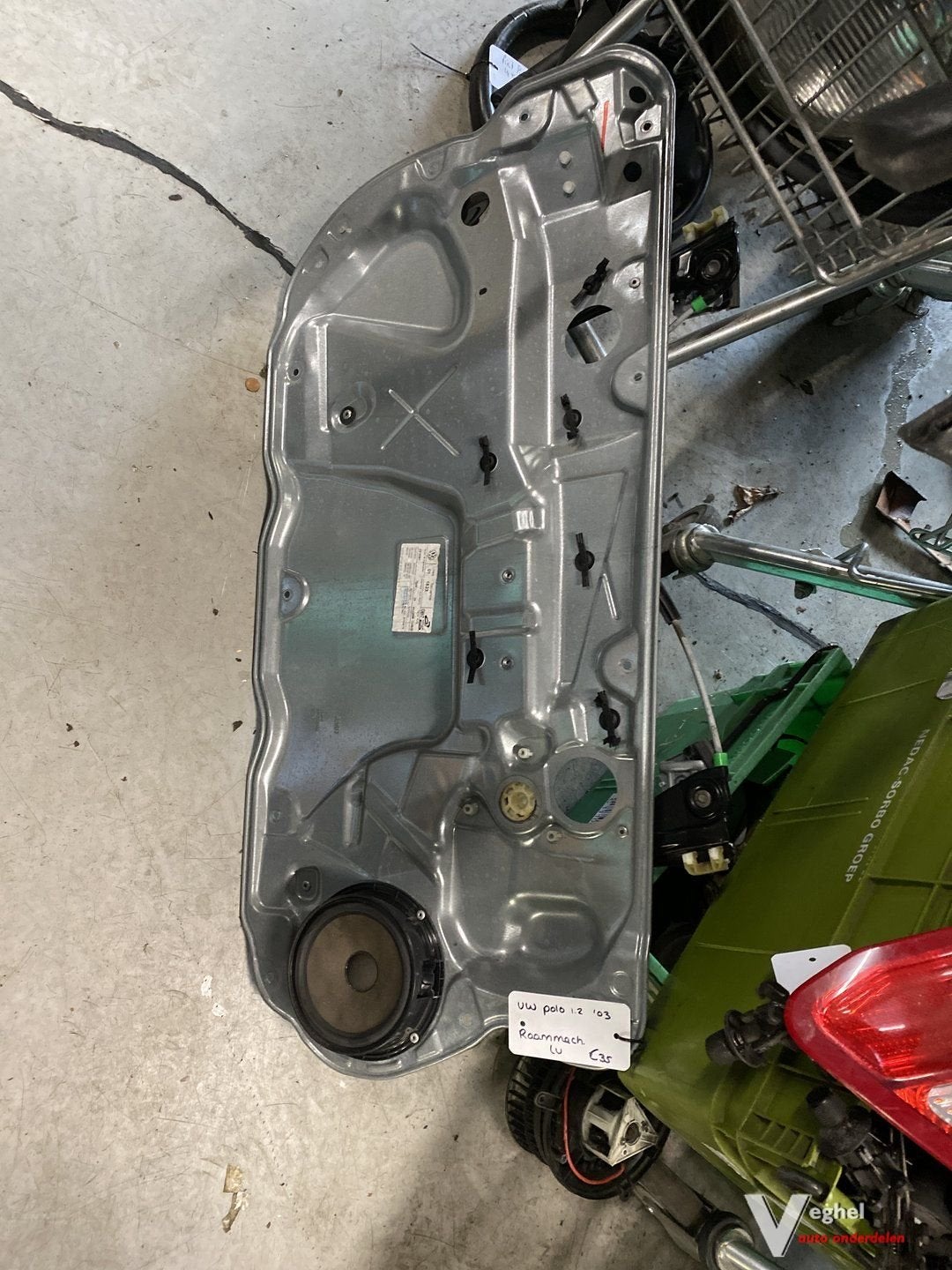 VW Polo 1.2B Raammechanisme LV of RV '03, Auto-onderdelen, Ruiten en Toebehoren, Gebruikt, -, -, Ophalen of Verzenden