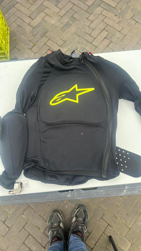 ALPINESTARS- motorcross bodyprotector met riem, Motoren, Ophalen of Verzenden, Tweedehands