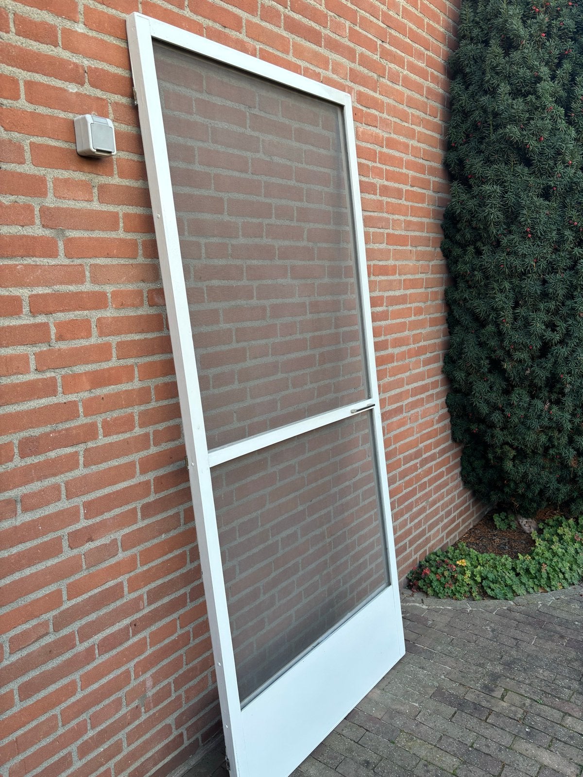 Hordeur Aluminium met hout - Zo goed als nieuw, Ophalen, 80 tot 100 cm, Hordeur, Zo goed als nieuw
