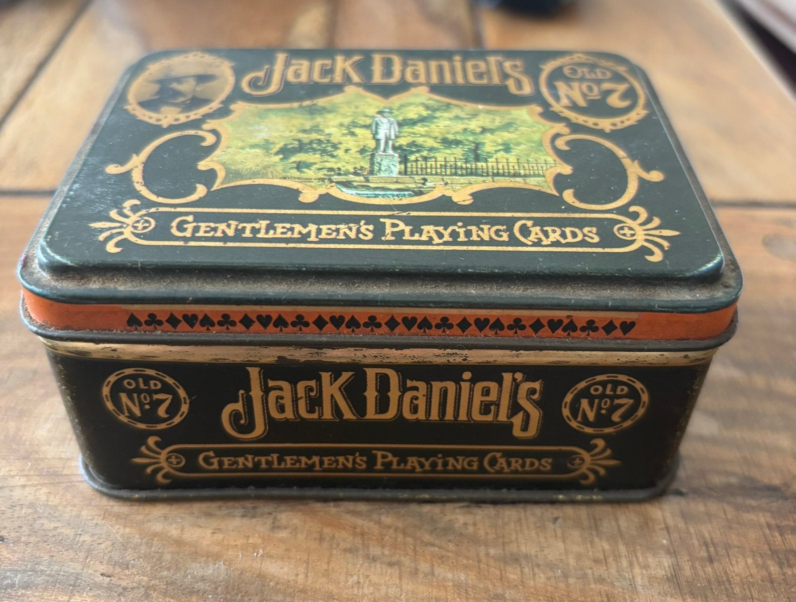 Vintage Jack Daniel's Gentlemen's Playing Cards blik10x8x5cm, Ophalen, Zo goed als nieuw, Overige, Overige merken