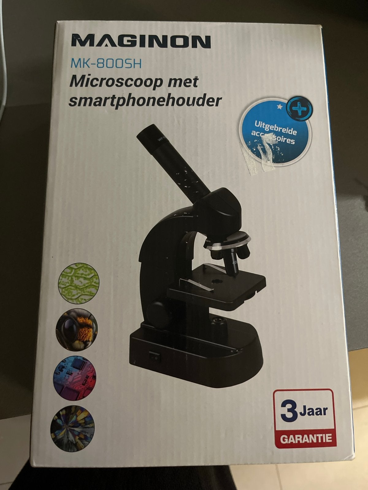 Maginon MK-800SH Microscoop met smartphonehouder, Ophalen of Verzenden, Nieuw, 400x tot 1000x, Biologische microscoop