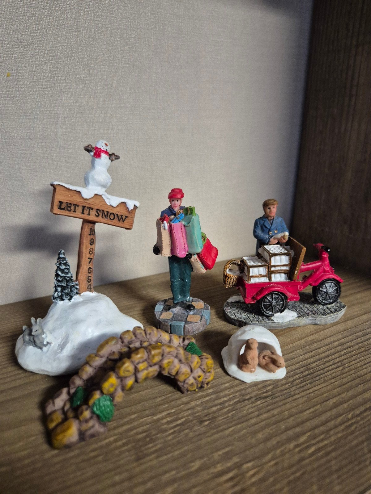 kerstdorp accessoires hele set kersthuisjes, Ophalen of Verzenden, Zo goed als nieuw