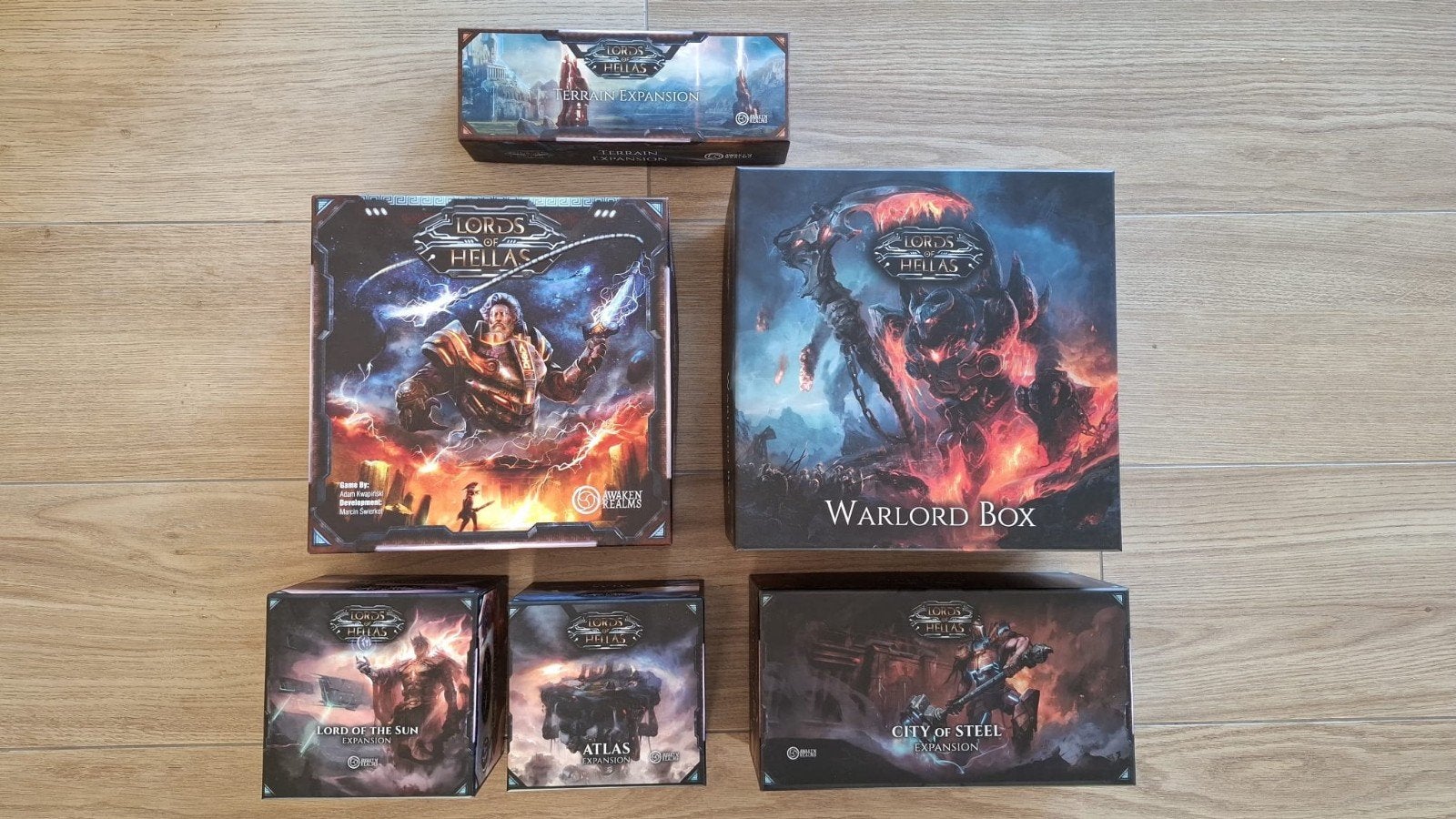 Lords of Hellas Kickstarter All‑In Sundrop –NIEUW/ONGESPEELD, Hobby en Vrije tijd, Gezelschapsspellen | Bordspellen, Ophalen of Verzenden