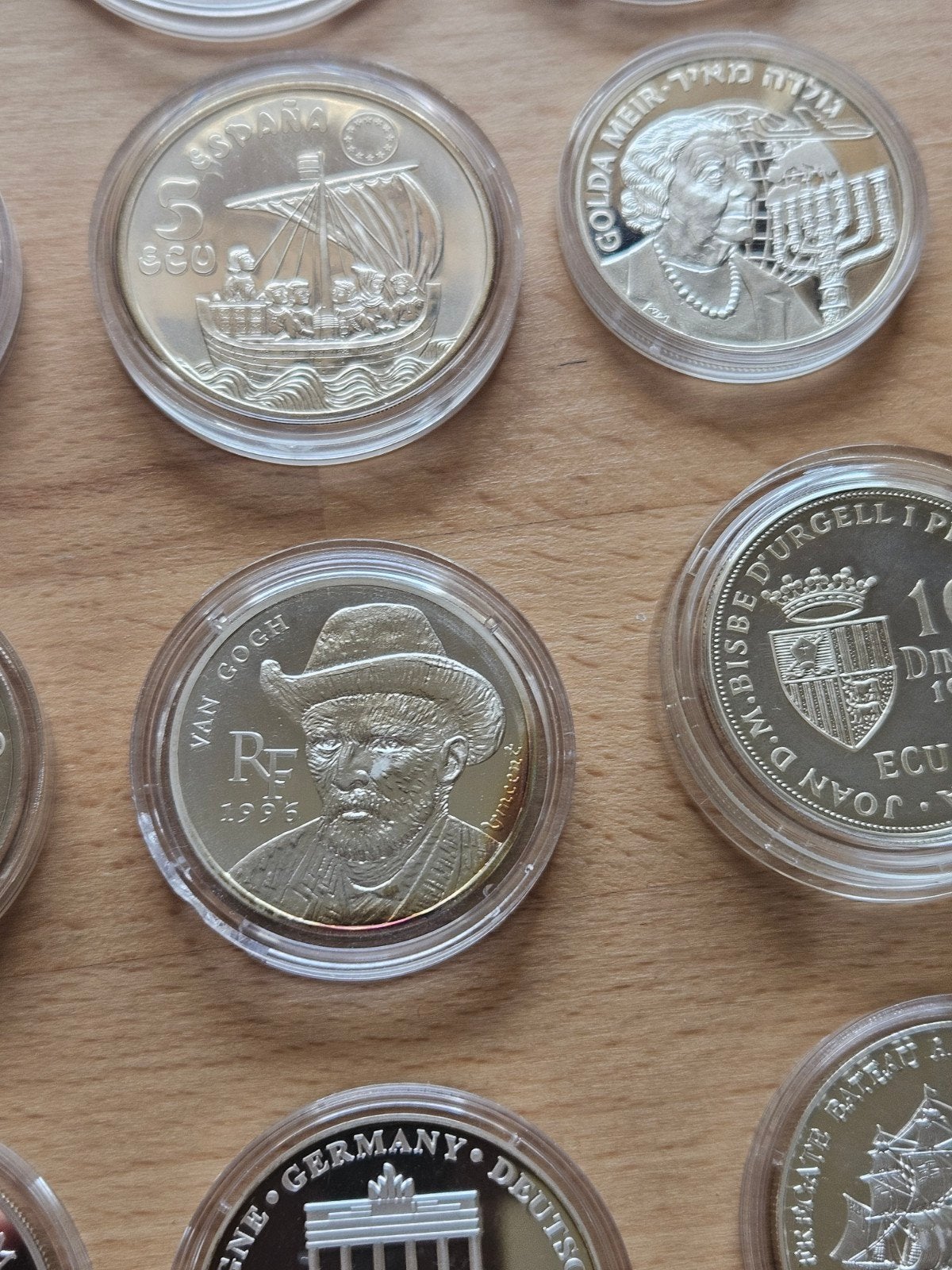 Grote partij zilveren munten. Zilver 925/1000., Ophalen of Verzenden, Overige landen, Setje, Zilver