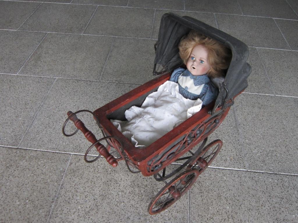 ANTIEKE POPPENWAGEN, Antiek en Kunst, Curiosa en Brocante, Ophalen