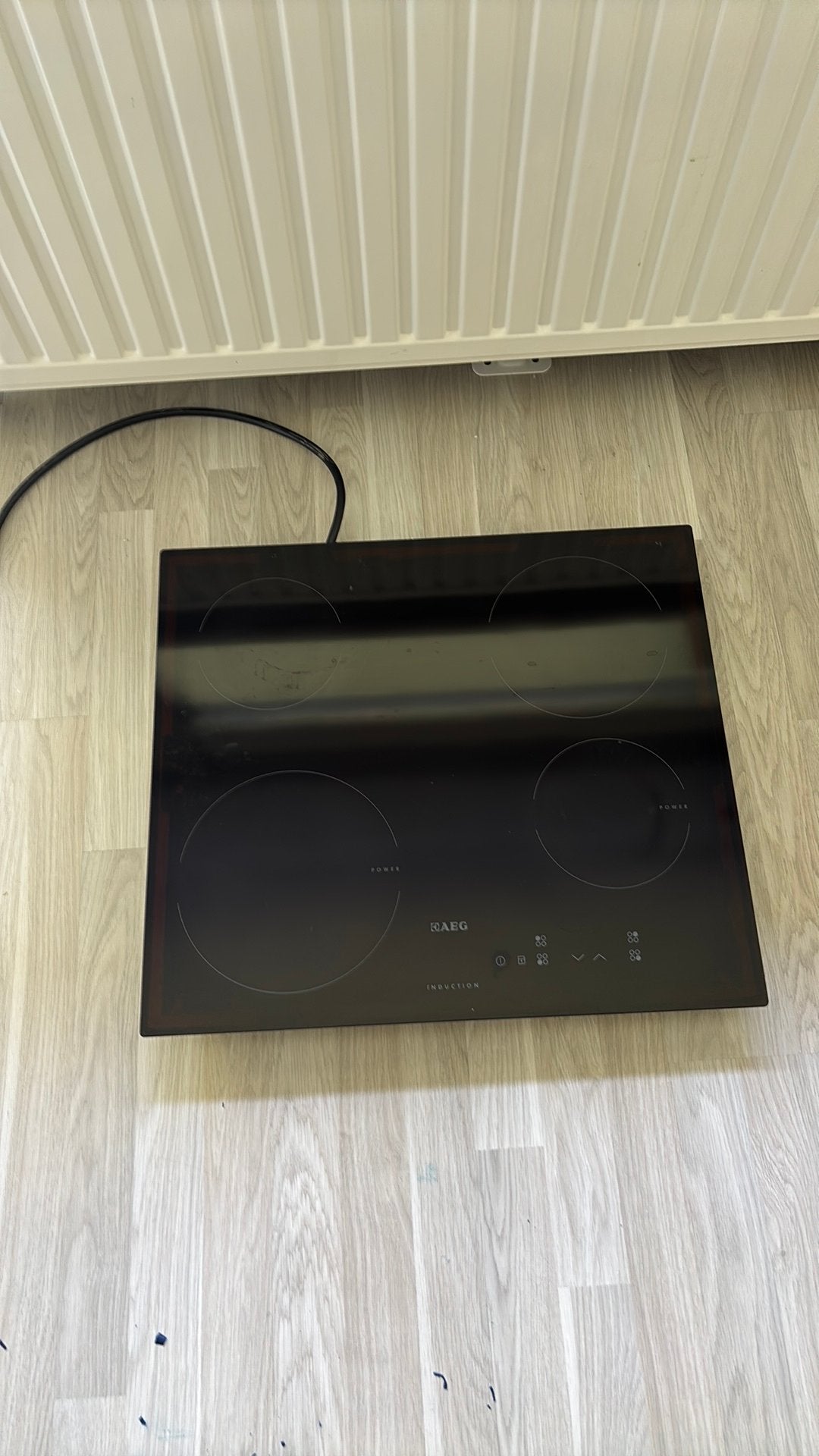 Aeg inductieplaat, Ophalen, 4 kookzones, Zo goed als nieuw, Inbouw