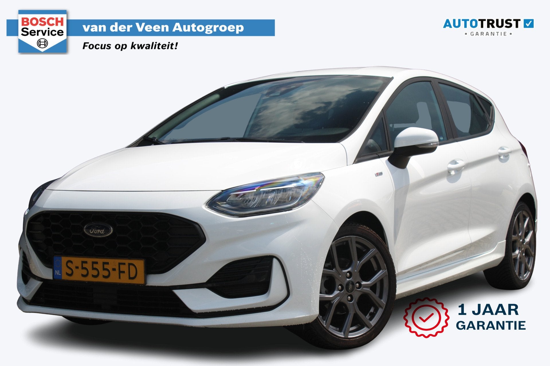 Ford Fiesta 1.0 EcoBoost Hybrid ST-Line | Incl. 12 maanden g, 12 maanden, Gebruikt, Origineel Nederlands, Bedrijf
