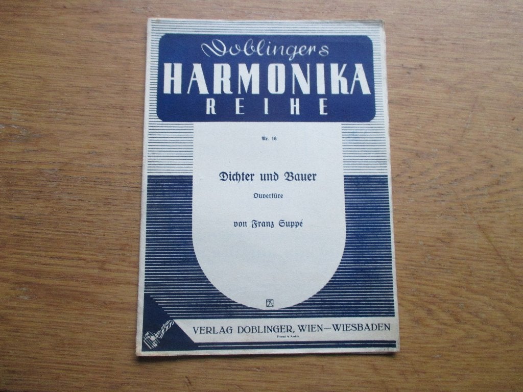 DICHTER UND BAUER OUVERTURE  - VOOR ACCORDEON, Ophalen of Verzenden, Artiest of Componist, Populair, Accordeon